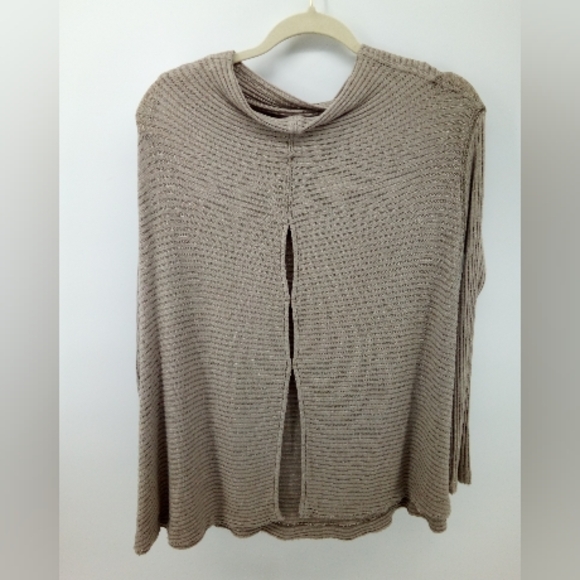 Free People We The Free Top People Lover Ribbed Long Sleeve Taupe XS Vegan Rayon - Picture 5 of 16
